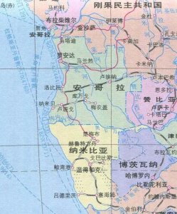 ​安哥拉的小飞地—卡宾达，夹在两个刚果之间，是安哥拉第二大城市