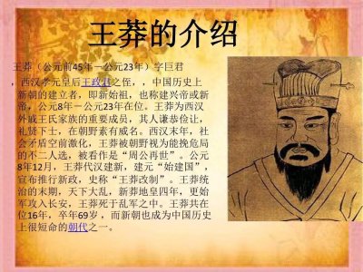 ​王莽改制：试图对社会进行全面的改革