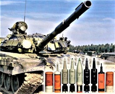 ​125毫米坦克炮D-81的尾翼稳定脱壳穿甲弹（APFSDS）弹药。