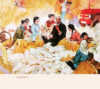 ​这些欣欣向荣、朝气蓬勃的年画作品，给予劳动者们极大地激励鼓舞