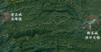 卫星上看湖北五峰县：老县城宛如一条线，新县城现代气息浓厚