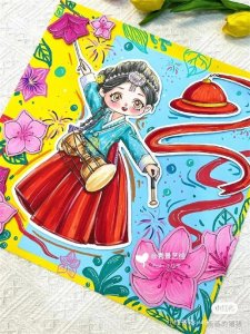 ​美炸了！27张少数民族主题儿童画集锦