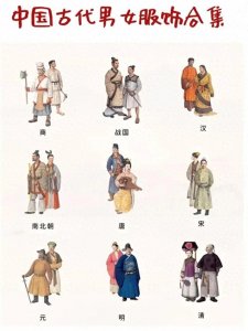 ​一组图带你看懂中国古代各朝代服饰
