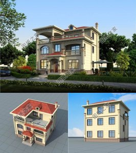 ​人见人爱的农村三间三层别墅大全图片，这三款案例一款比一款美