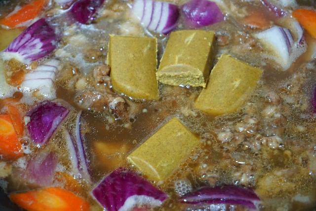 家常咖喱牛肉土豆的正宗做法（3分钟学会咖喱土豆牛肉）(10)
